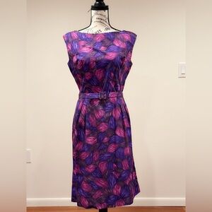 Vintage 1960s Tonal Purple Dress
